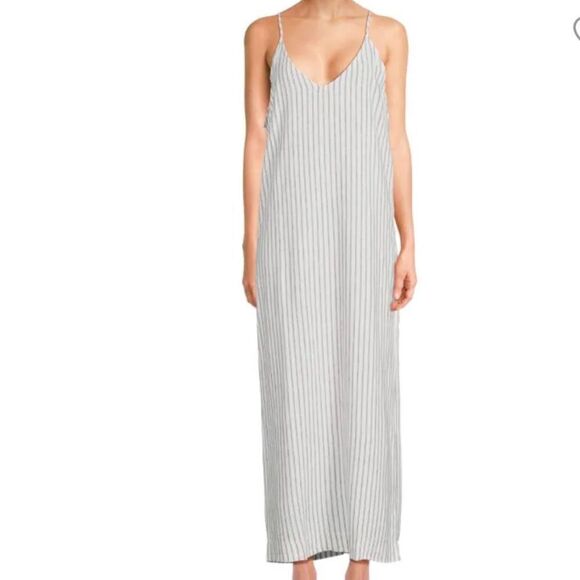 WeWoreWhat White Linen Maxi Dress New Size Large - Picture 1 of 13